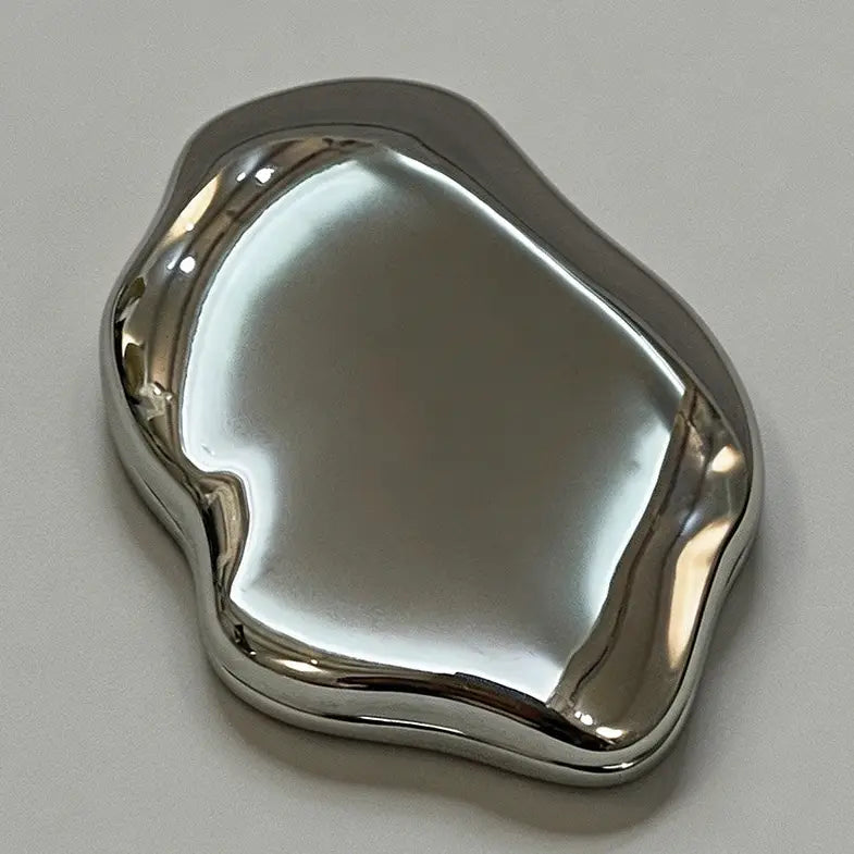 Mini Chrome Compact Mirror